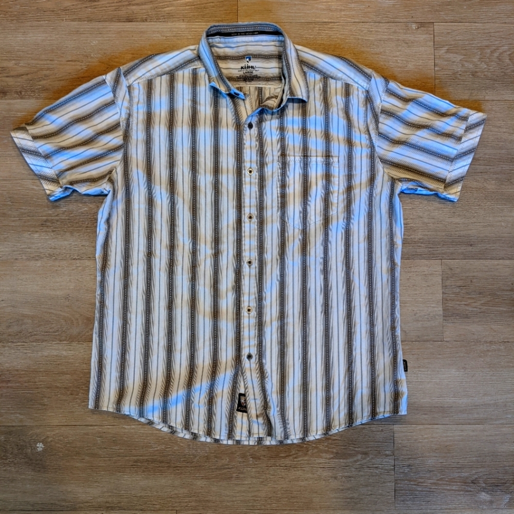 Kuhl White Short Sleeve Button Down